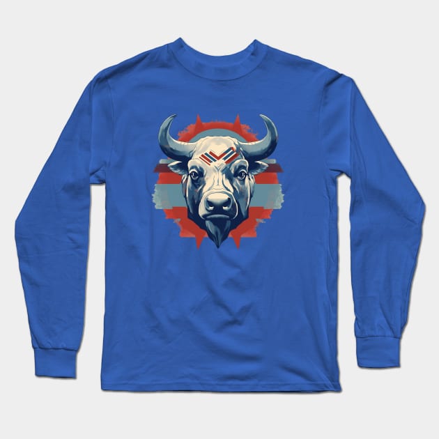 Buffalo Bills Blue Long Sleeve T-Shirt by DavidLoblaw